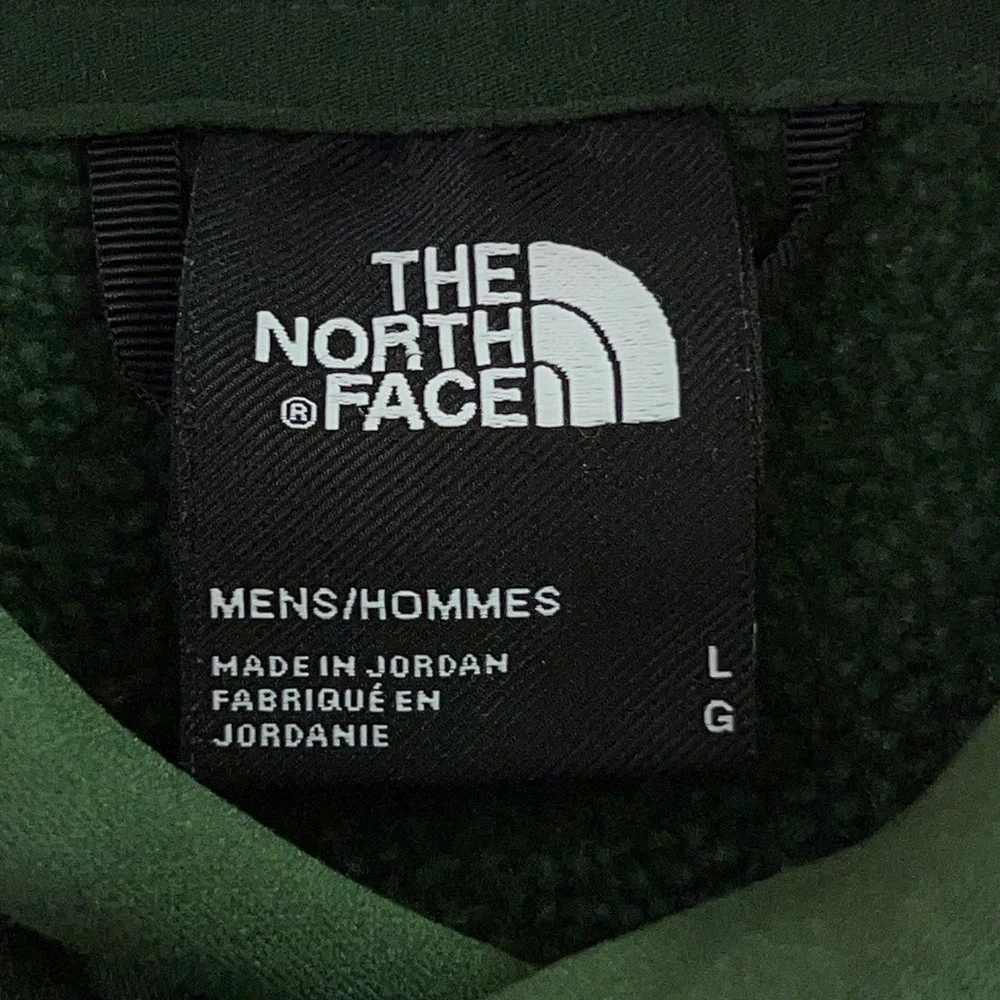 The North Face Mens Large Green Tonal Logo Pullover Hoodie Sweatshirt